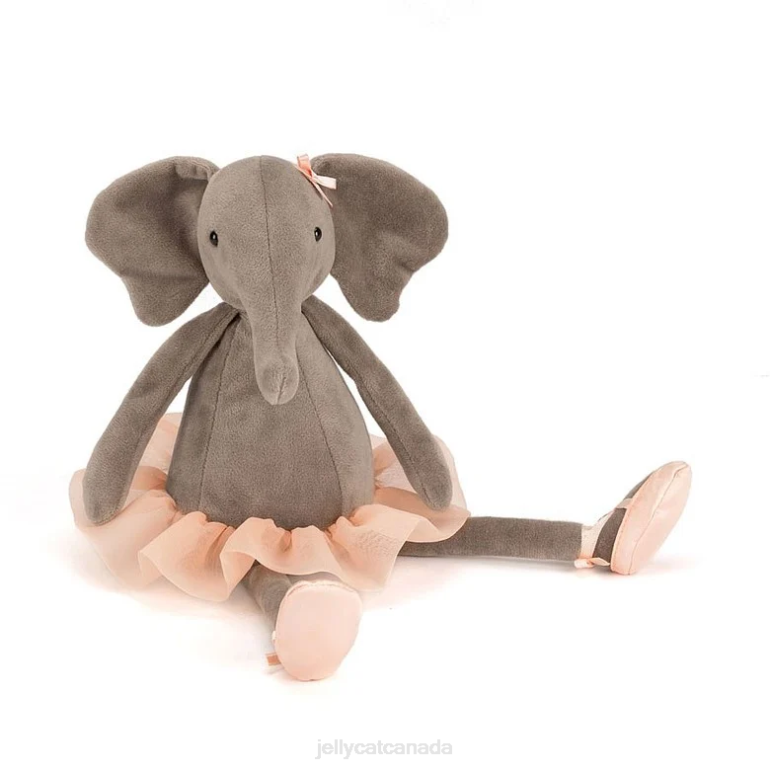 Jellycat Dancing Darcey Elephant Grey BV0TH340 Toy
