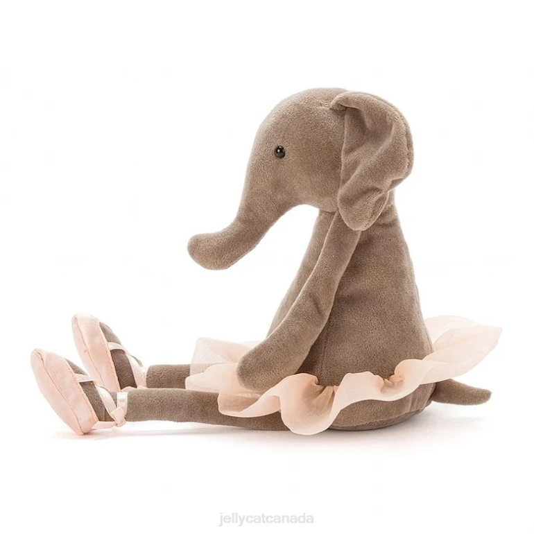 Jellycat Dancing Darcey Elephant Grey BV0TH340 Toy