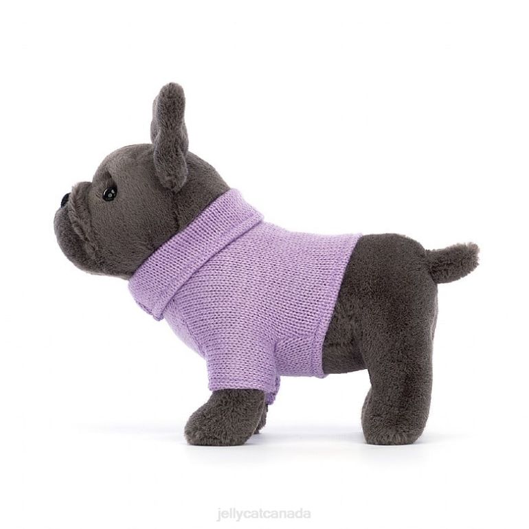 Jellycat Sweater French Bulldog Purple Ink BV0TH540 Toy