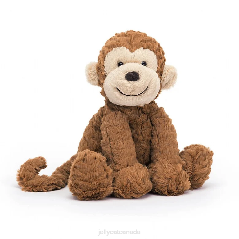 Jellycat Fuddlewuddle Monkey Brown and White BV0TH630 Toy