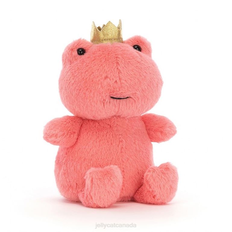 Jellycat Crowning Croaker Frog Pink BV0TH37 Toy