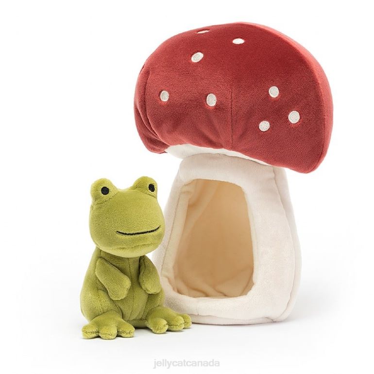Jellycat Forest Fauna Frog Green BV0TH143 Toy