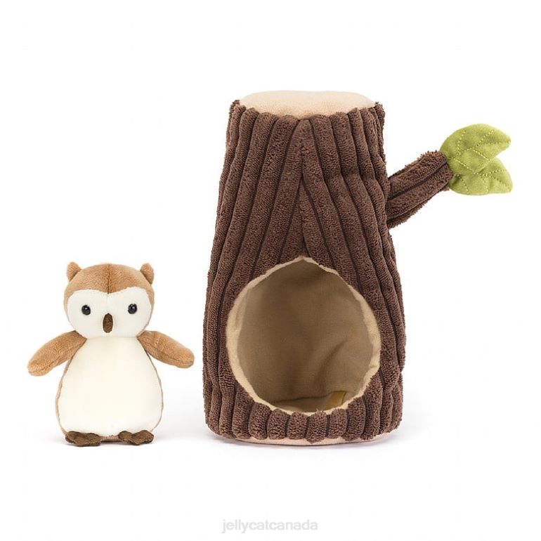 Jellycat Forest Fauna Owl Brown and White BV0TH255 Toy