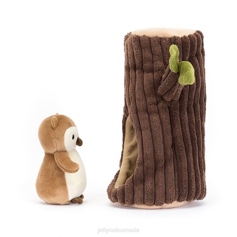 Jellycat Forest Fauna Owl Brown and White BV0TH255 Toy
