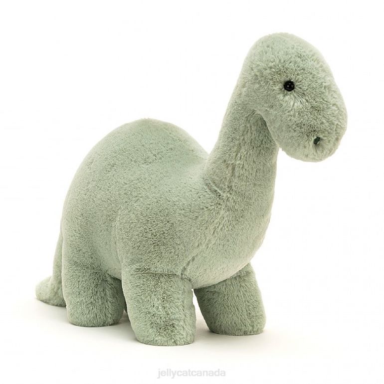 Jellycat Fossilly Brontosaurus Pale Green BV0TH486 Toy