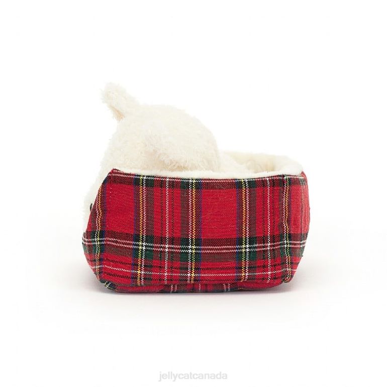 Jellycat Napping Nipper Westie Black and White BV0TH289 Toy