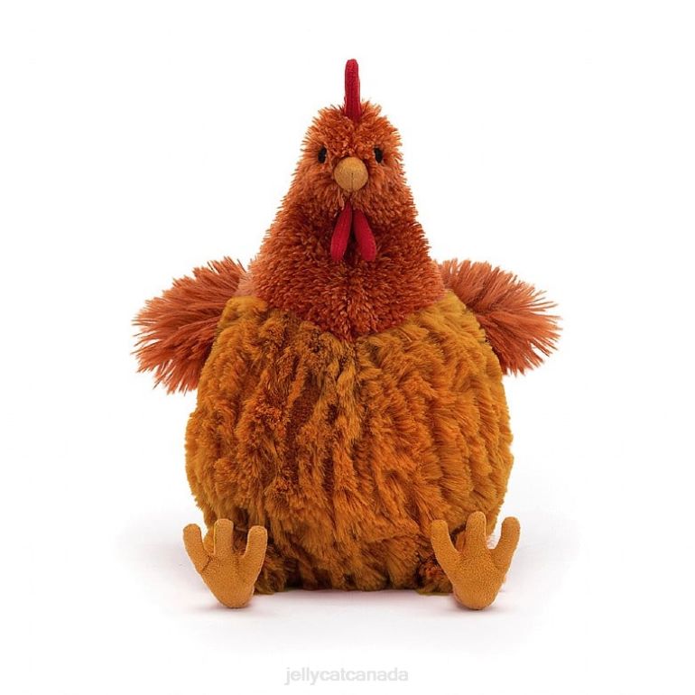 Jellycat Cecile Chicken Brown BV0TH36 Toy