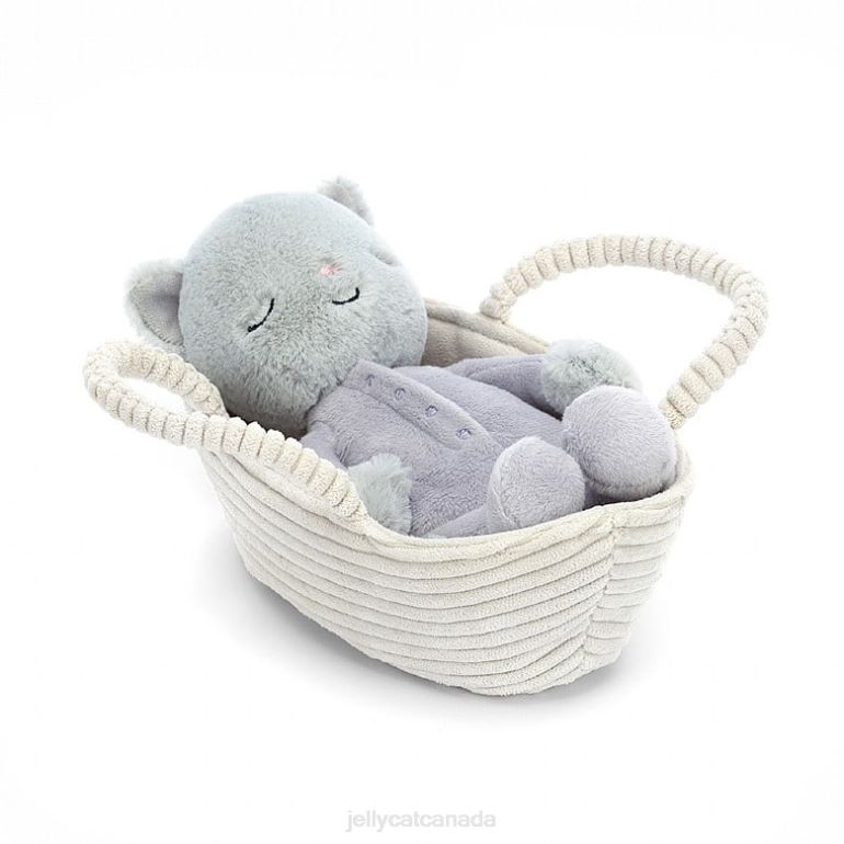 Jellycat Rock-a-Bye Kitten Grey BV0TH407 Toy