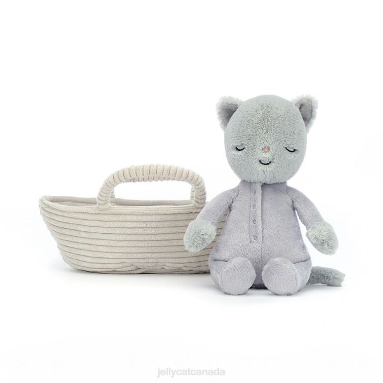 Jellycat Rock-a-Bye Kitten Grey BV0TH407 Toy