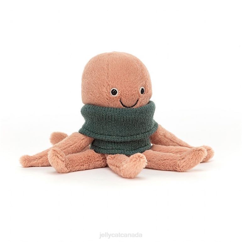 Jellycat Cozy Crew Octopus Apricot BV0TH231 Toy