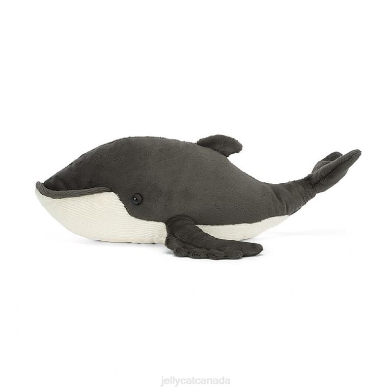 Jellycat Humphrey the Humpback Whale Grey and White BV0TH457 Toy