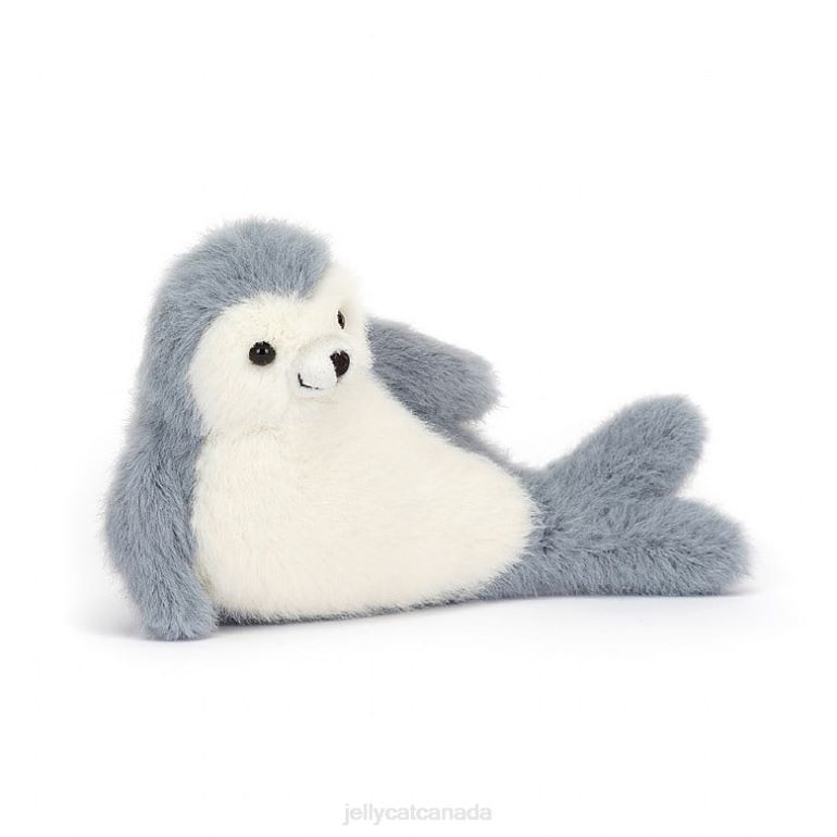 Jellycat Nauticool Roly Poly Seal Grey and White BV0TH85 Toy