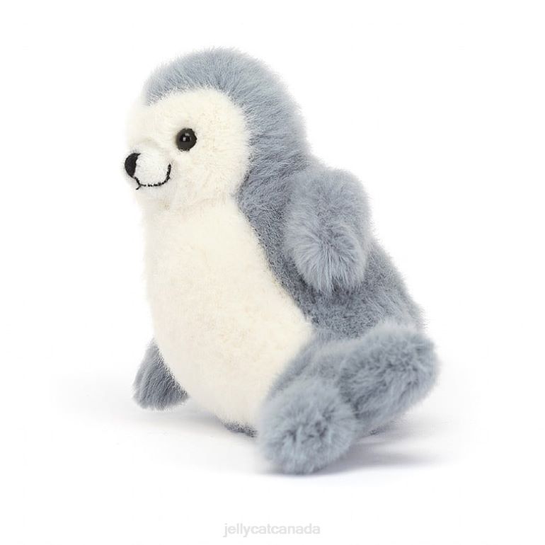 Jellycat Nauticool Roly Poly Seal Grey and White BV0TH85 Toy