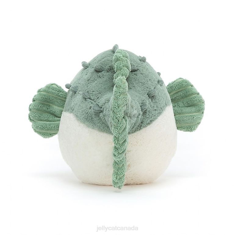 Jellycat Pacey Pufferfish Blue and Cream BV0TH112 Toy