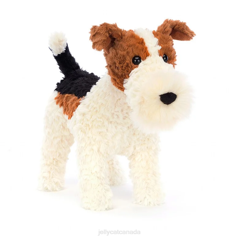 Jellycat Hector Fox Terrier Brown and White BV0TH351 Toy