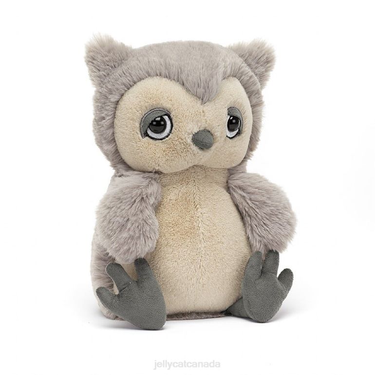 Jellycat Snoozling Owl Grey and White BV0TH494 Toy